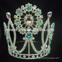 Large hot wholesale Halloween pumpkin pageant custom crystal tiara crown